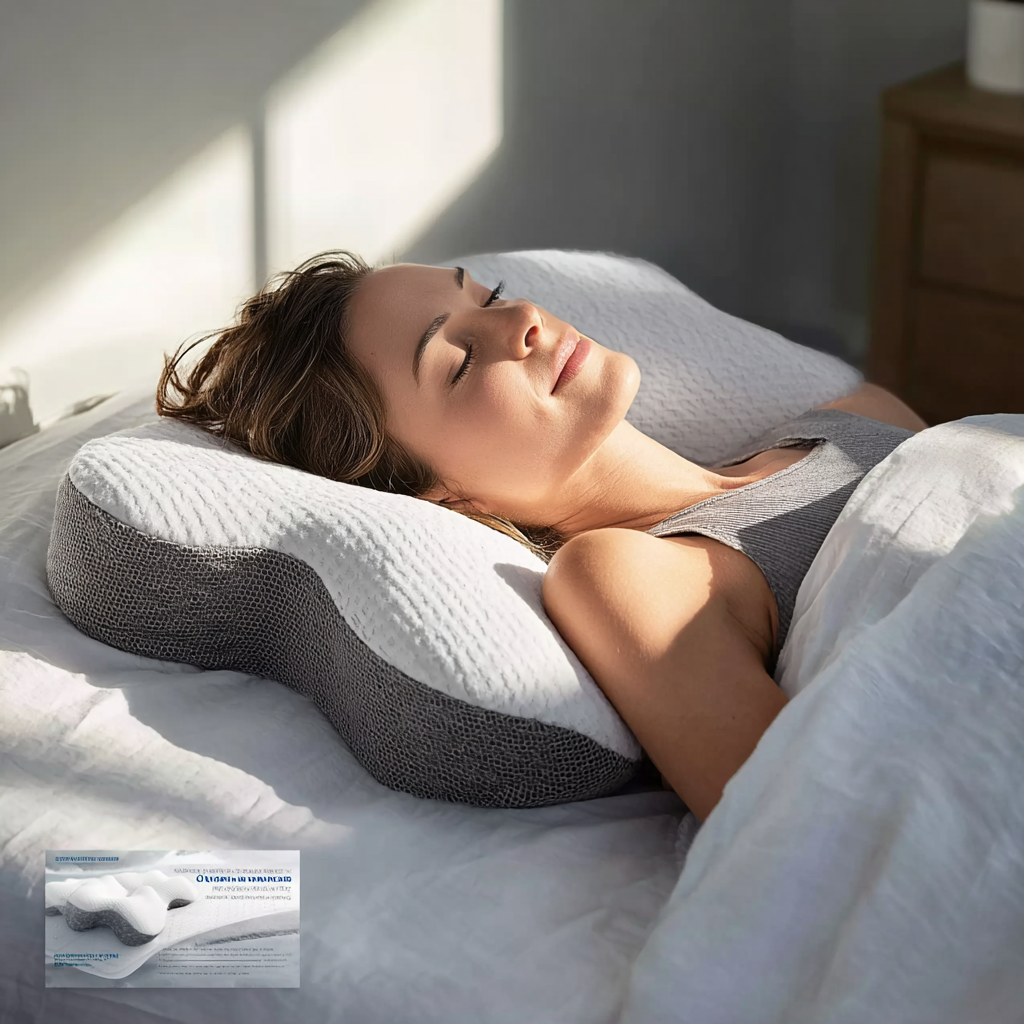 oussin Ergonomique 2 en 1 en Mousse à Mémoire de Forme