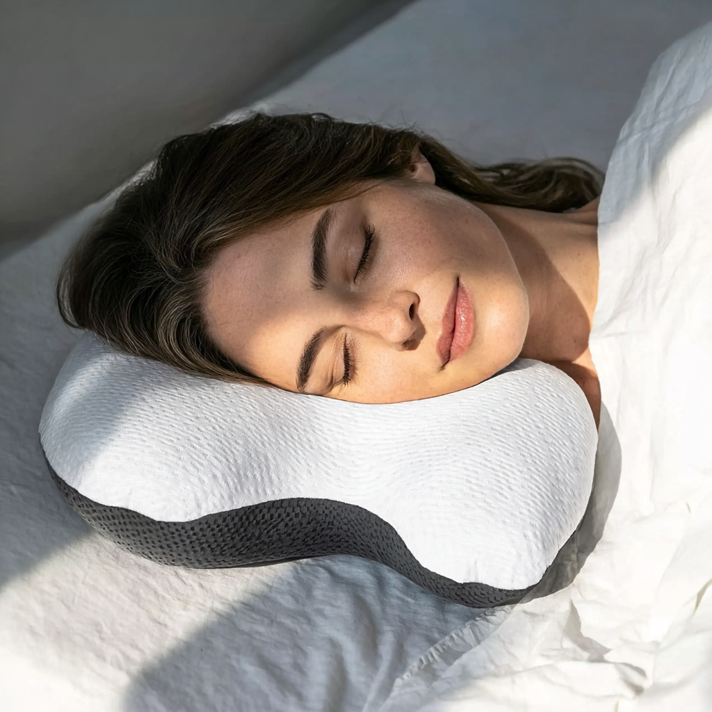 oussin Ergonomique 2 en 1 en Mousse à Mémoire de Forme